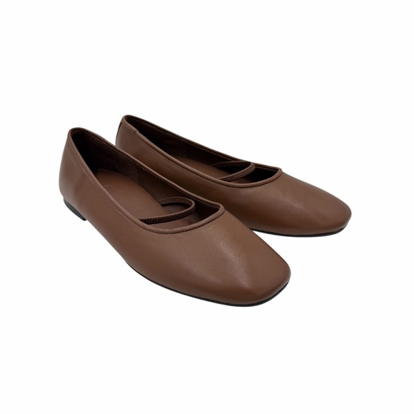 NEW Everlane Rum Brown Leather The Day Mary Jane Flat in Size 6.5 - Picture 6 of 16
